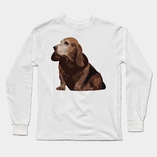 Chocolate Basset hound Long Sleeve T-Shirt